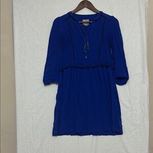 Maeve Blue 3/4 Sleeve Dress. Size small Petitie